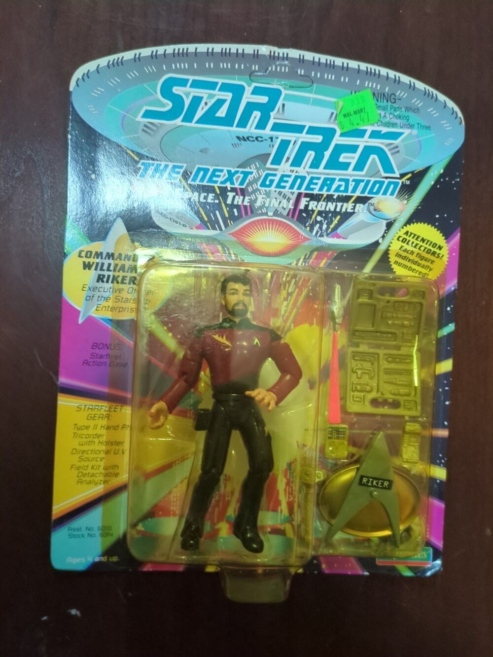 Playmates Toys Star Trek The Next Generation Tng Commander William T. Riker